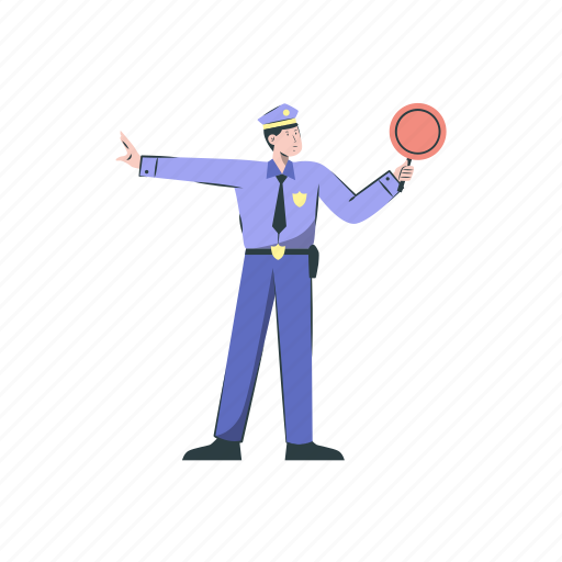 Traffic, police, patrol, cop, officer, policeman, person icon - Download on Iconfinder