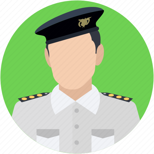 Captain, pilot, sergeant, traffic sergeant, traffic warden icon - Download on Iconfinder