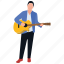 guitar man, guitarist, music composer, music man, musician 