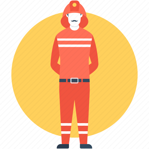 Firefighter, fireman, professional, rescue, rescuer icon - Download on Iconfinder