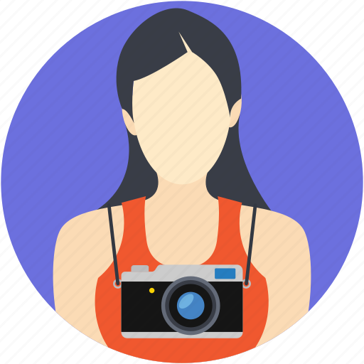 Cameraperson, documentarian, female photographer, lens person, photographer icon - Download on Iconfinder