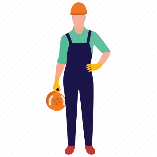 Engineer, handyman, mechanic, repairing man, technician icon - Download on Iconfinder