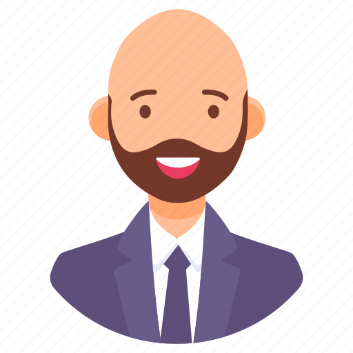 Bald man, hairless man, human, male, middle aged man icon - Download on Iconfinder