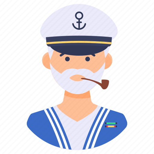 Attendant, captain, hostess, mariner, sailor, ship man, yatchman icon - Download on Iconfinder
