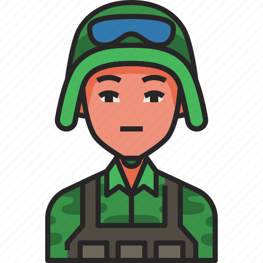 Soldier, army, military, war, weapon, man, avatar icon - Download on Iconfinder
