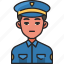 police, security, law, crime, cop, avatar, man 