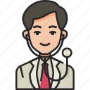 doctor, medical, healthcare, man, health, stethoscope, avatar