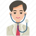doctor, medical, healthcare, man, health, stethoscope, avatar