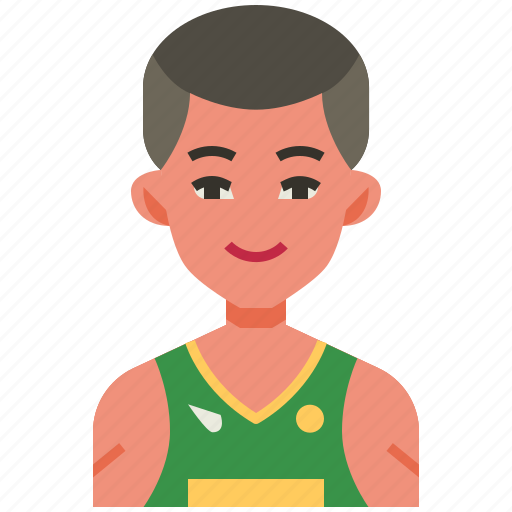 Athlete, sport, fitness, exercise, man, avatar, basketball icon - Download on Iconfinder