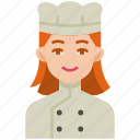 chef, cook, cooking, food, hat, woman, avatar