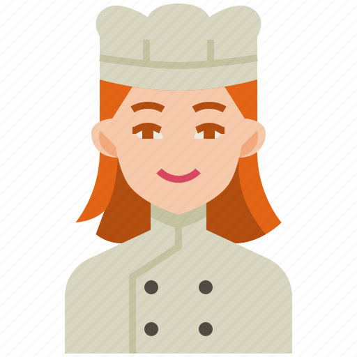 Chef, cook, cooking, food, hat, woman, avatar icon - Download on Iconfinder