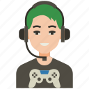 gamer, game, gaming, play, console, man, avatar