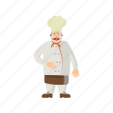 cartoon, chef, cook, male, man, professional, restaurant