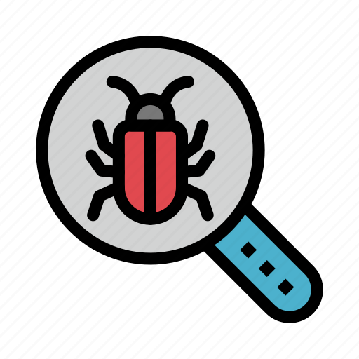 Bug, magnifier, search, threat, virus icon - Download on Iconfinder