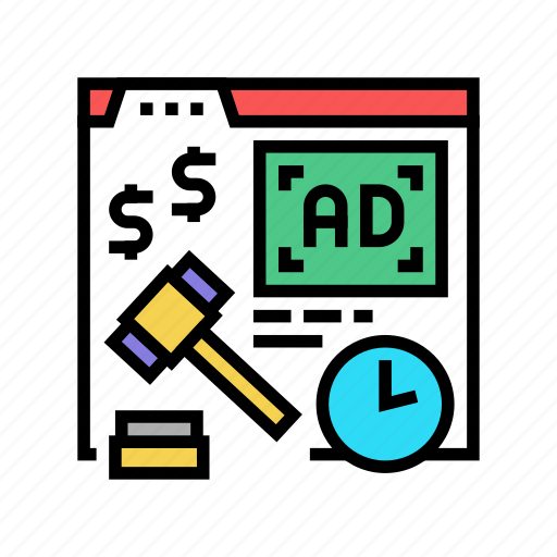 Real, time, bidding, programmatic, advertising, service icon - Download on Iconfinder