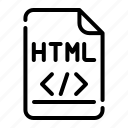 html, file, coding, programming, code, document, computer, format