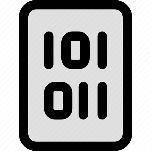 File, programming, binary, code icon - Download on Iconfinder
