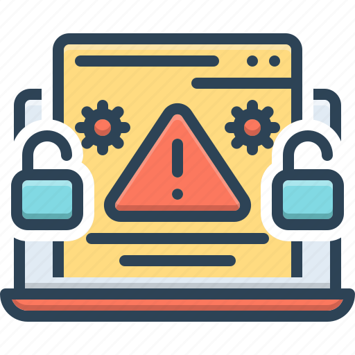 Hack, security, cyber attack, warning, virus, programming, webpage icon - Download on Iconfinder