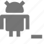 android, minimize, minus, remove 