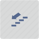 down, form, stairs, way