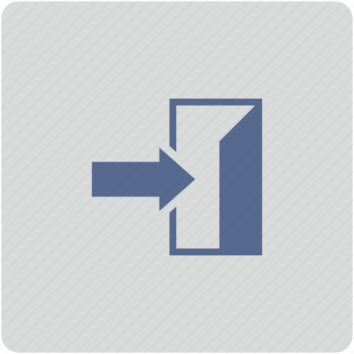 Arrow, door, enter, form, way icon - Download on Iconfinder