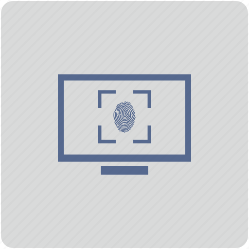 Biometry, finger, form, monitor, scan icon - Download on Iconfinder