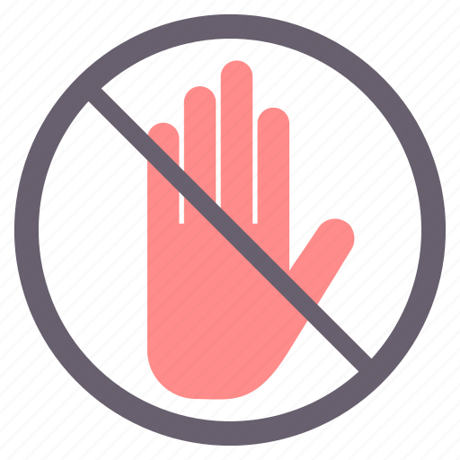 Hand, prohibited, signs, stop, wait, warning icon - Download on Iconfinder