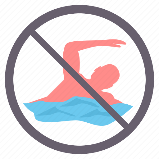 Danger, no bathing, no diving, no swimming, prohibited, signs, warning icon - Download on Iconfinder