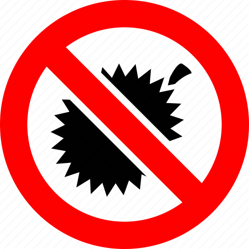 Ban, durian, no, prohibition, sign, forbidden, food icon - Download on Iconfinder