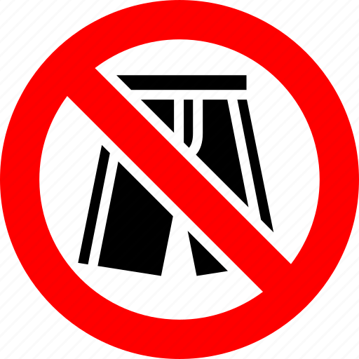 Ban, no, prohibition, shorts, sign, forbidden, banned icon - Download on Iconfinder