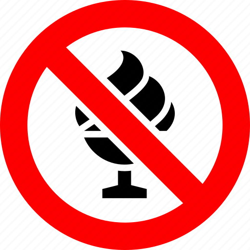 Ban, food, ice cream, no, prohibition, sign, forbidden icon - Download on Iconfinder