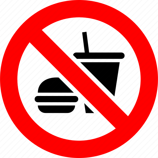 Ban, fast food, no, prohibition, sign, banned icon - Download on Iconfinder