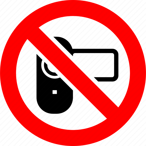 Ban, camcorder, movie, no, prohibition, sign, video camera icon - Download on Iconfinder