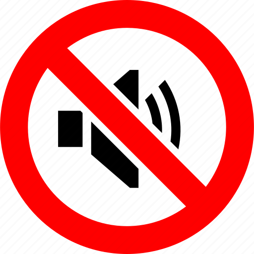 Ban, forbidden, loud sound, no, noise, prohibition, sign icon - Download on Iconfinder