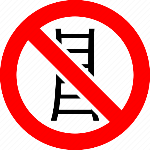 Ban, no, no climbing, prohibition, sign, stairs, forbidden icon - Download on Iconfinder