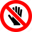 ban, hand, no access, no entry, prohibition, sign, stop, forbidden, banned 