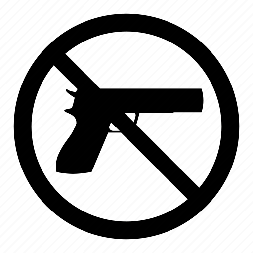 Guns, no, prohibition, safety, signs, violence, warning icon - Download on Iconfinder