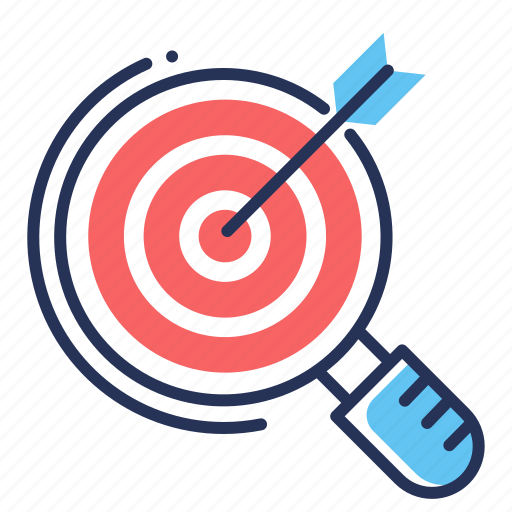 Aiming, magnifier, project goal, target icon - Download on Iconfinder
