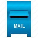 address, box, mail, mailbox, post, communication, document, e-mail, email, envelope, gmail, inbox, letter, message, news, send