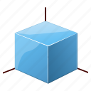 cartesian, coords, cube, isometry, system, 3d object, archive, box, building, closed box, construction, container, cubic, data, database, dropbox, geometry, inventory, objects, pack, package, product, structure, sugar, template