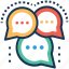 chat, communication, conversation, dialogue, negotiation 