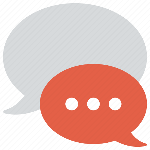 Chat bubbles, conversation, live chat, speech bubble, talk, typing icon - Download on Iconfinder