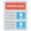 document with download, downloading page, downloads, edocument downloading, file download 