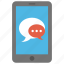 chat screen, communication, mobile chat, mobile message, online conversation 