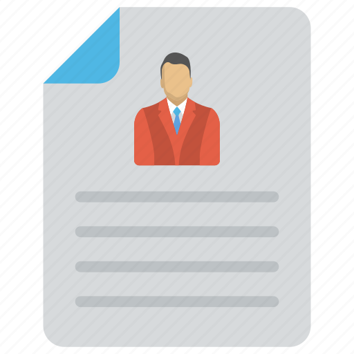 Cv, document, personal account, profile, resume icon - Download on Iconfinder