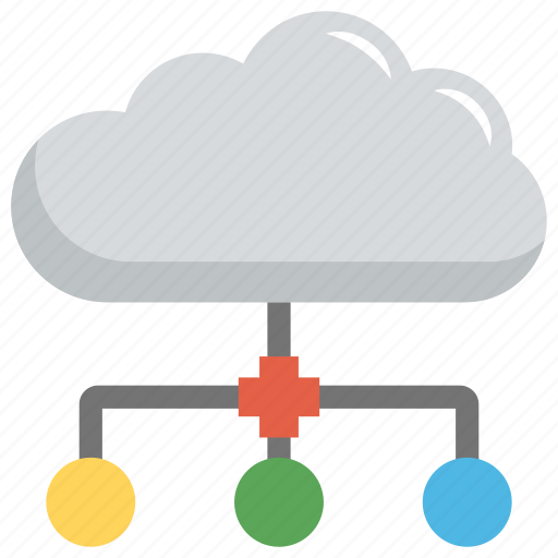Cloud infrastructure, cloud networking, cloud storage, data connection, data server icon - Download on Iconfinder