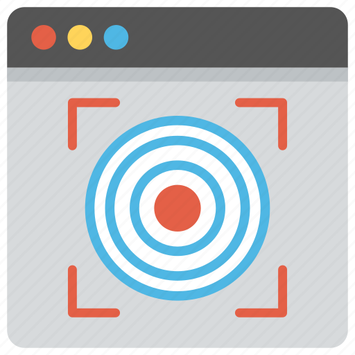Focus, goal achievement, monitoring, snipper point, website target icon - Download on Iconfinder