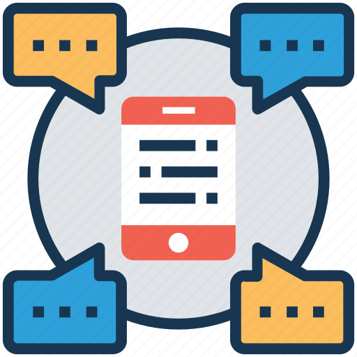 Chit chat, conversation, mobile chat, online communication, small talk icon - Download on Iconfinder