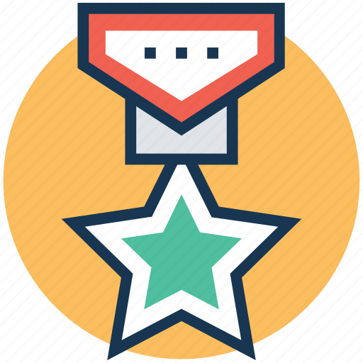 Achievement, first place, first rank, star medal, winner icon - Download on Iconfinder