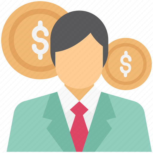Accountant, administrator, businessman, ceo, financial, investor, man with dollar icon - Download on Iconfinder